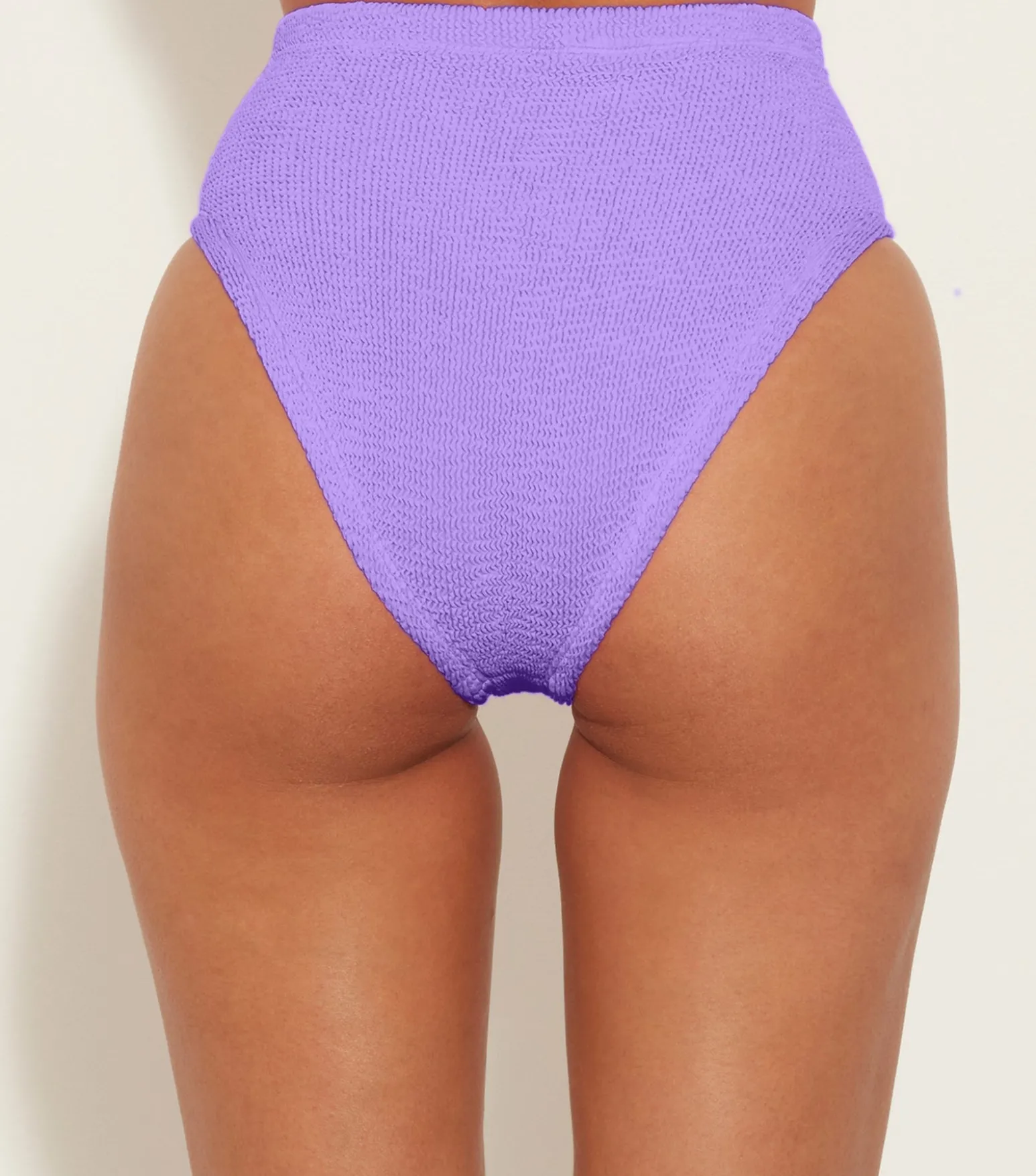 Hunza G Separates|High-Waisted-High Waist Bikini Bottom - Lilac