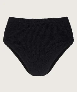 Hunza G Separates|High-Waisted-High Waist Bikini Bottom - Black