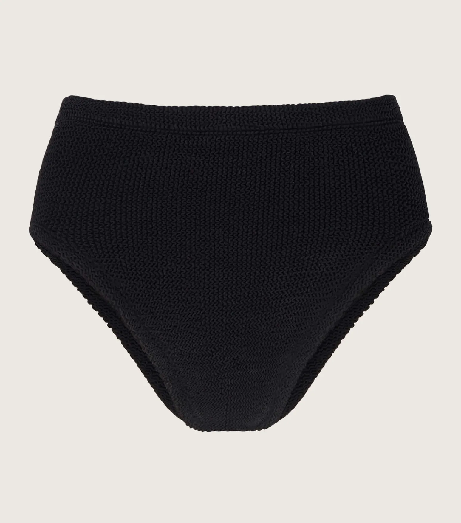 Hunza G Separates|High-Waisted-High Waist Bikini Bottom - Black