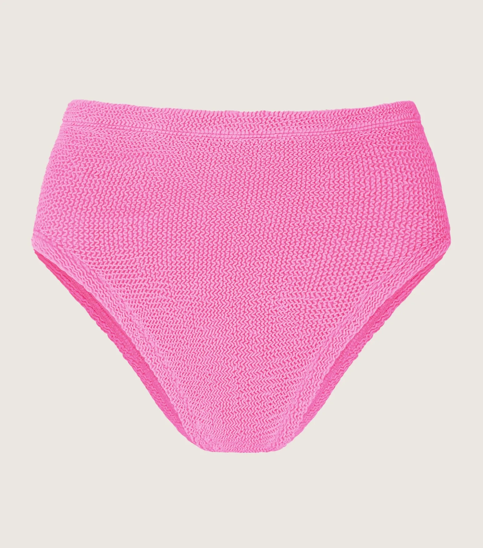 Hunza G Separates|High-Waisted-High Waist Bikini Bottom - Bubblegum