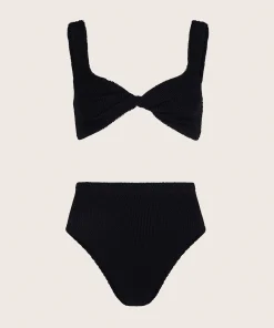 Hunza G Bikini Sets|Bralette-Jamie Bikini - Black