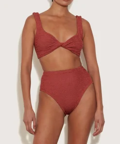 Hunza G Bikini Sets|Bralette-Jamie Bikini - Metallic Rosewood