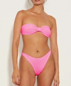 Hunza G Bikini Sets|Bandeau-Jean Bikini - Bubblegum