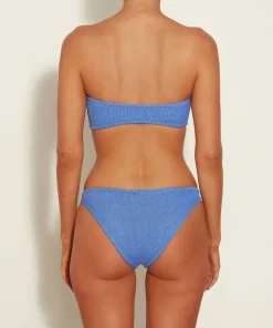Hunza G Bikini Sets|Bandeau-Jean Bikini - Blue Cornflower