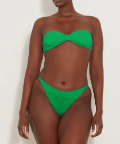 Hunza G Bikini Sets|Bandeau-Jean Bikini - Emerald