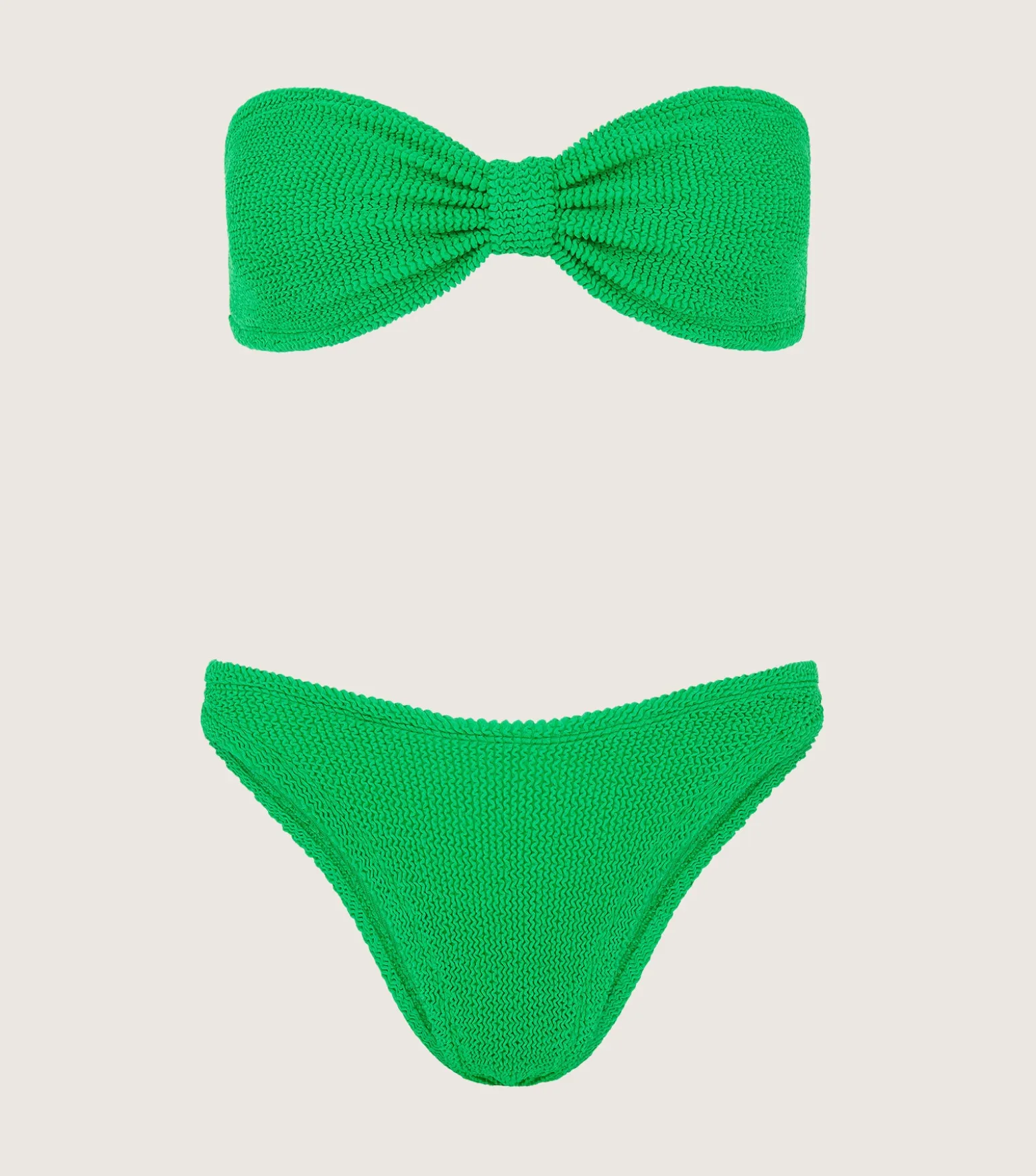 Hunza G Bikini Sets|Bandeau-Jean Bikini - Emerald