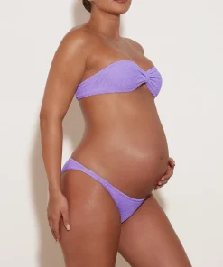 Hunza G Bikini Sets|Bandeau-Jean Bikini - Lilac