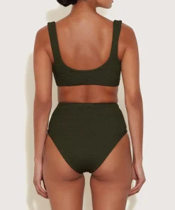 Hunza G Bikini Sets|Bralette-Judy Bikini - Metallic Khaki