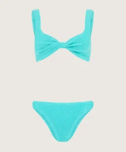 Hunza G Bikini Sets|Bralette-Juno Bikini - Aqua