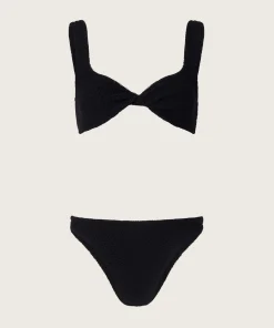 Hunza G Bikini Sets|Bralette-Juno Bikini - Black