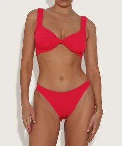Hunza G Bikini Sets|Bralette-Juno Bikini - Red