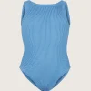 Hunza G Kids - 7-12 Yrs-Kids Classic Swim - Blue Cornflower