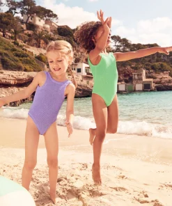 Hunza G Kids - 7-12 Yrs-Kids Classic Swim - Lilac