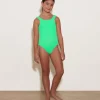 Hunza G Kids - 7-12 Yrs-Kids Classic Swim - Lime