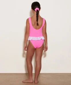 Hunza G Kids - 7-12 Yrs-Kids Denise Swim - Bubblegum