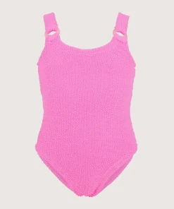 Hunza G Kids - 7-12 Yrs-Kids Domino Swim - Bubblegum