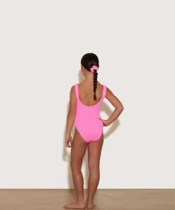 Hunza G Kids - 7-12 Yrs-Kids Domino Swim - Bubblegum