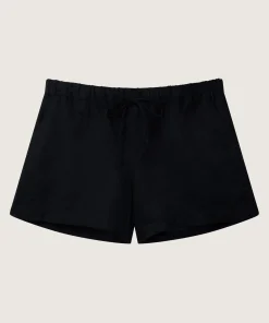 Hunza G Shorts And Skirts-Linen Shorts - Black