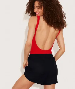 Hunza G Shorts And Skirts-Linen Shorts - Black