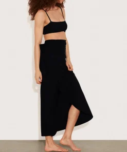 Hunza G Sarongs|Shorts And Skirts-Long Sarong - Black