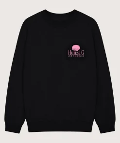 Hunza G Sweats|Shirts And Tops-Los Angeles Sweatshirt - Black