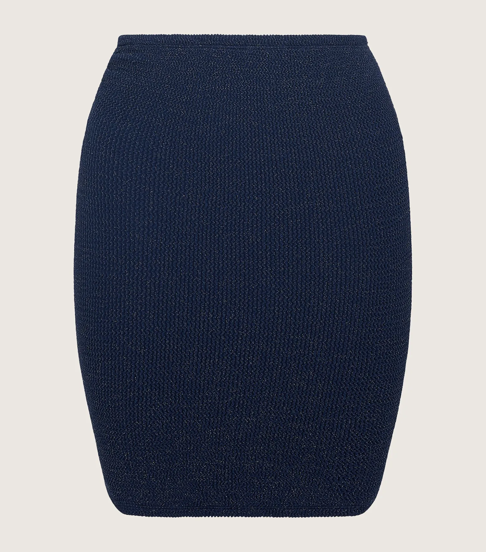 Hunza G Shorts And Skirts-Mini Skirt Lurex - Navy/Silver