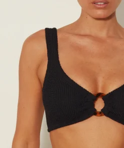 Hunza G Bralette|High-Waisted-Nadine Bikini - Black