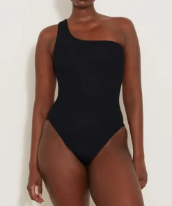 Hunza G One Shoulder-Nancy Swim - Black