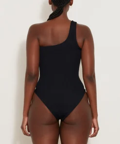 Hunza G One Shoulder-Nancy Swim - Black