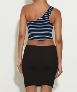 Hunza G Shirts And Tops-Neoma Top - Navy/White Stripe