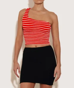 Hunza G Shirts And Tops-Neoma Top - Red/White Stripe