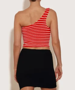Hunza G Shirts And Tops-Neoma Top - Red/White Stripe