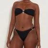 Hunza G Bikini Sets|Bandeau-Nicole Bikini - Black