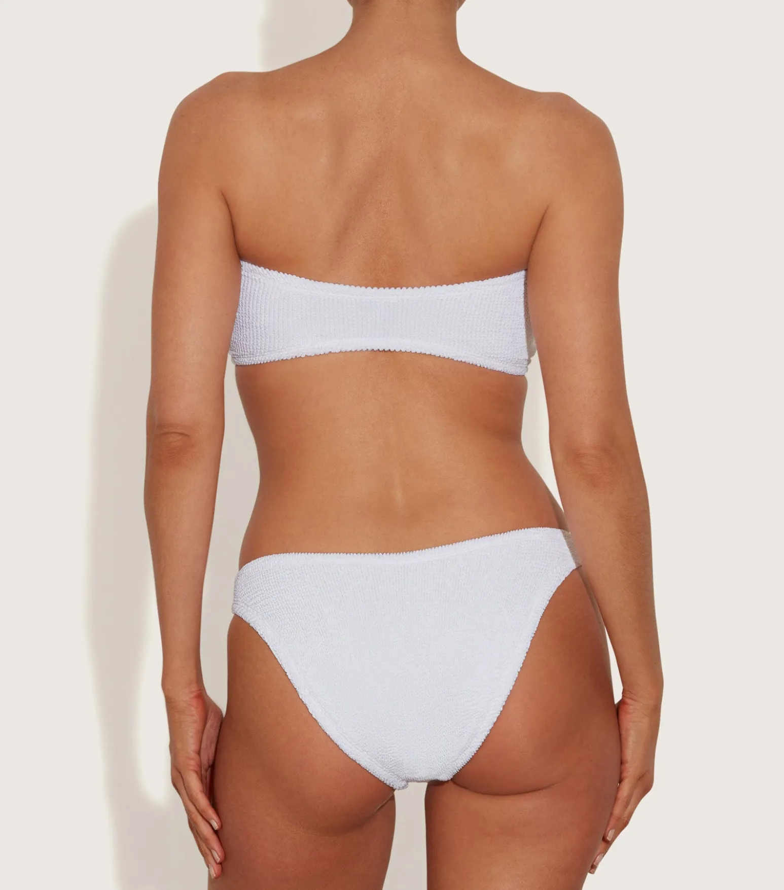 Hunza G Bikini Sets-Nicole Bikini - White