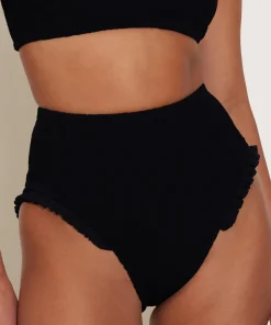 Hunza G Bikini Sets|Bandeau-Osiris Frill Bikini - Black