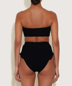 Hunza G Bikini Sets|Bandeau-Osiris Frill Bikini - Black