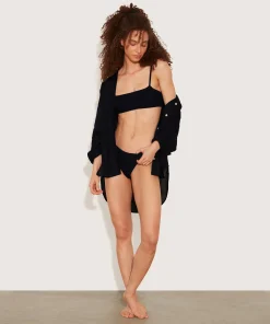 Hunza G Shirts And Tops-Oversized Shirt - Black