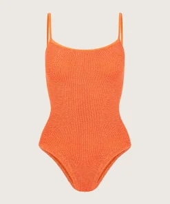 Hunza G Scoop Neck-Pamela Swim - Orange