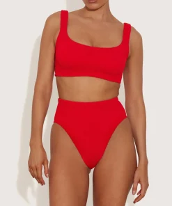 Hunza G Bikini Sets|Bralette-Patricia Bikini - Red