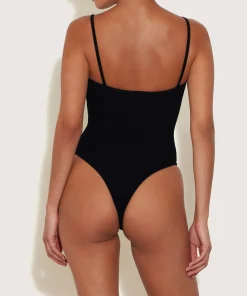 Hunza G Scoop Neck-Petra Swim - Black