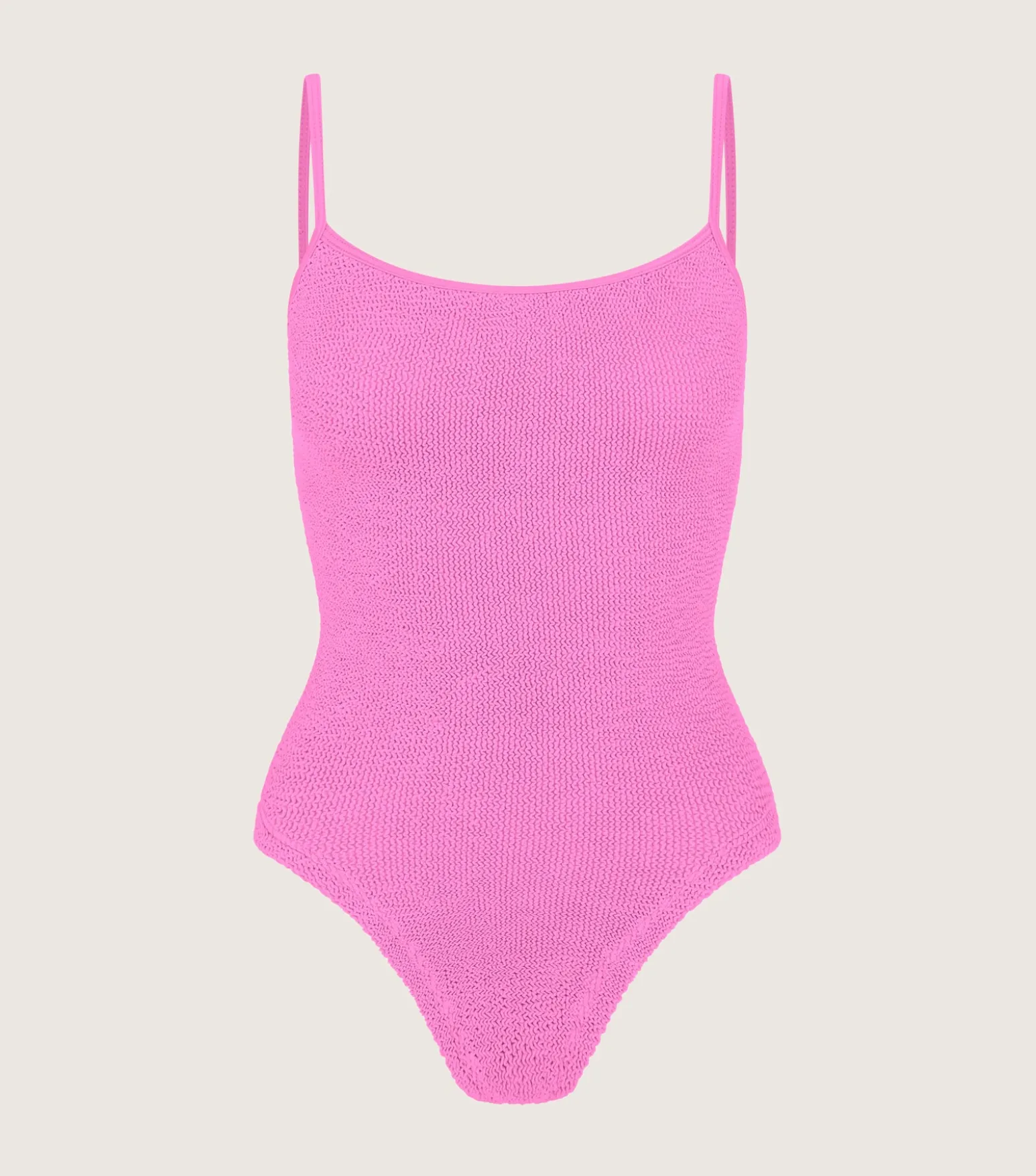 Hunza G Scoop Neck-Petra Swim - Bubblegum