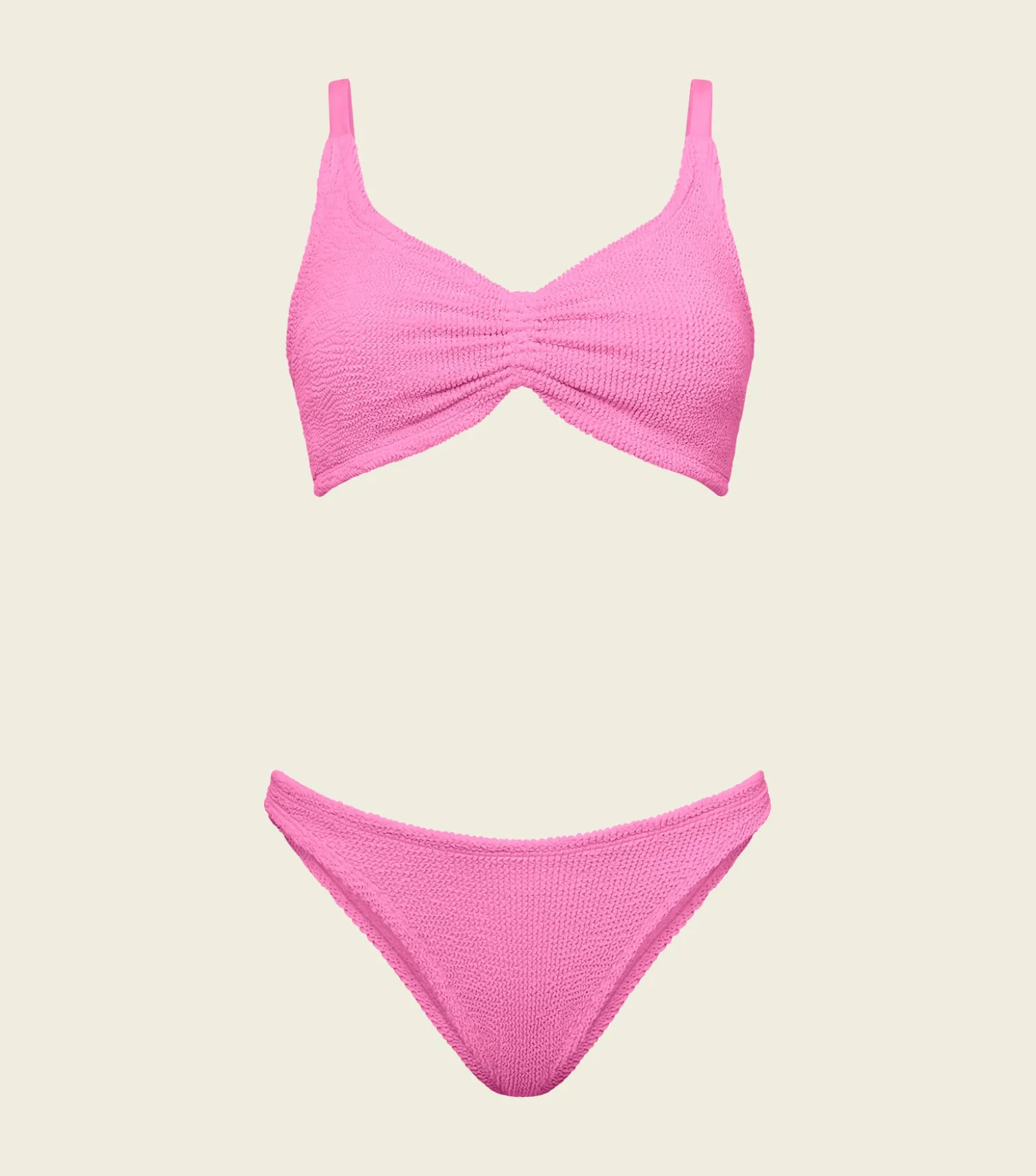 Hunza G Bikini Sets-Post Mastectomy Bikini - Bubblegum