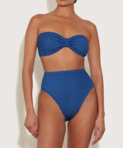 Hunza G Bikini Sets|High-Waisted-Ruby Bikini - Metallic Denim
