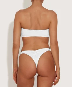 Hunza G Bikini Sets|Bandeau-Shay Bikini - White