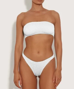 Hunza G Bikini Sets|Bandeau-Shay Bikini - White