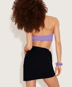 Hunza G Shorts And Skirts|Sarongs-Short Sarong - Black