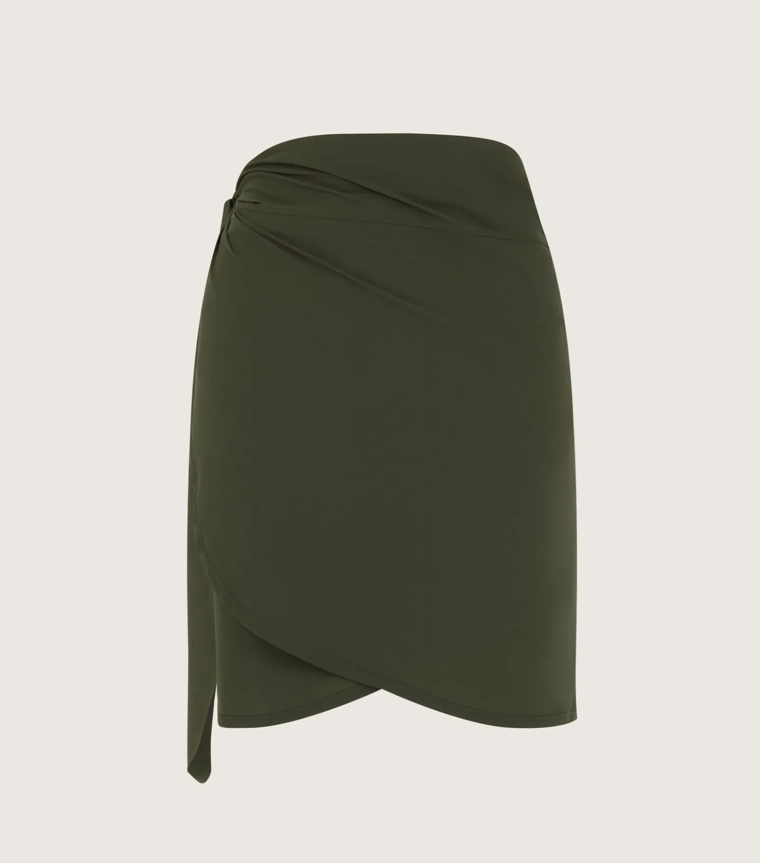 Hunza G Shorts And Skirts|Sarongs-Short Sarong - Khaki