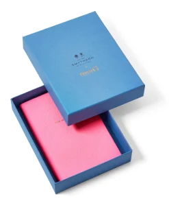 Hunza G Notebooks-Smythson X Chelsea Notebook - Bubblegum