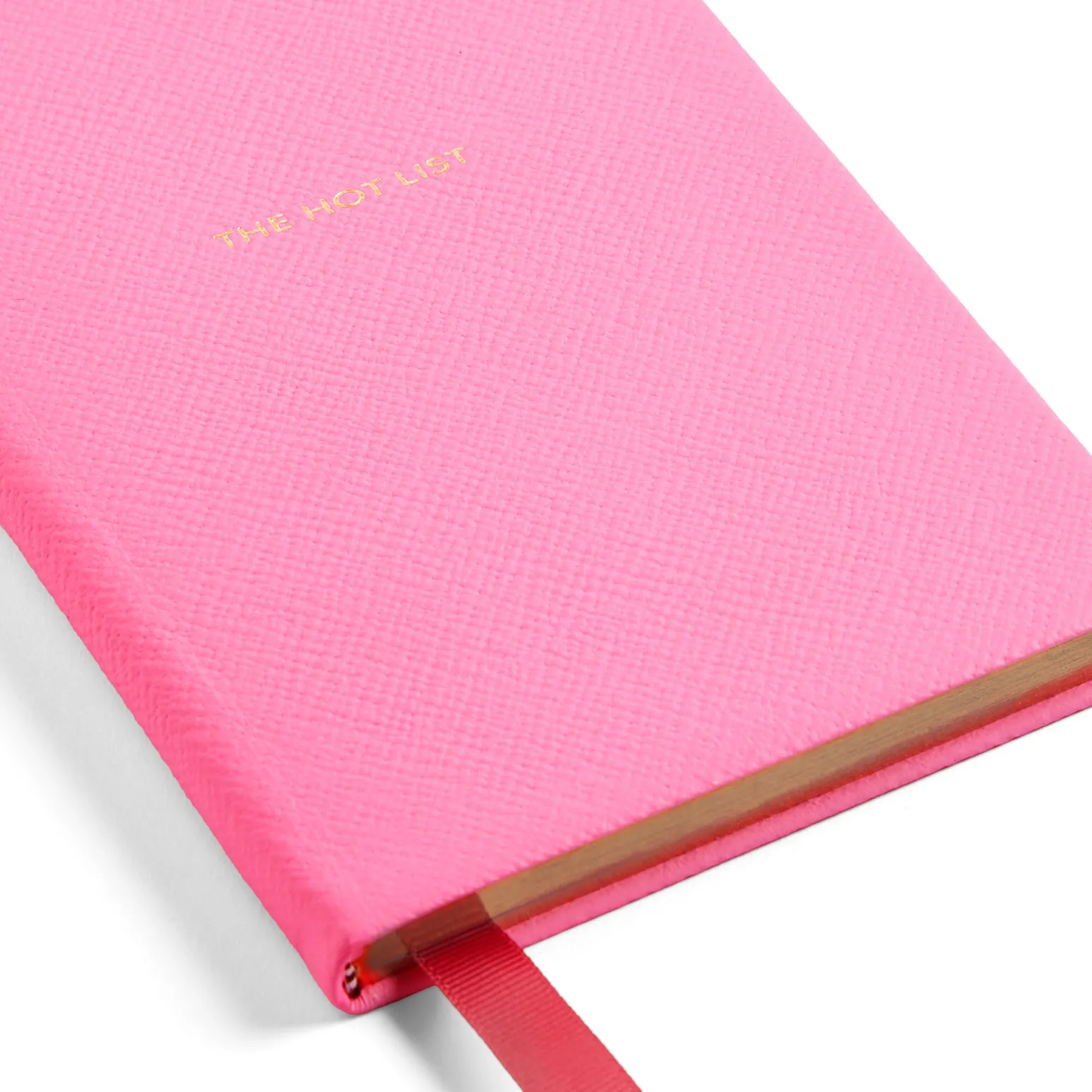 Hunza G Notebooks-Smythson X Chelsea Notebook - Bubblegum