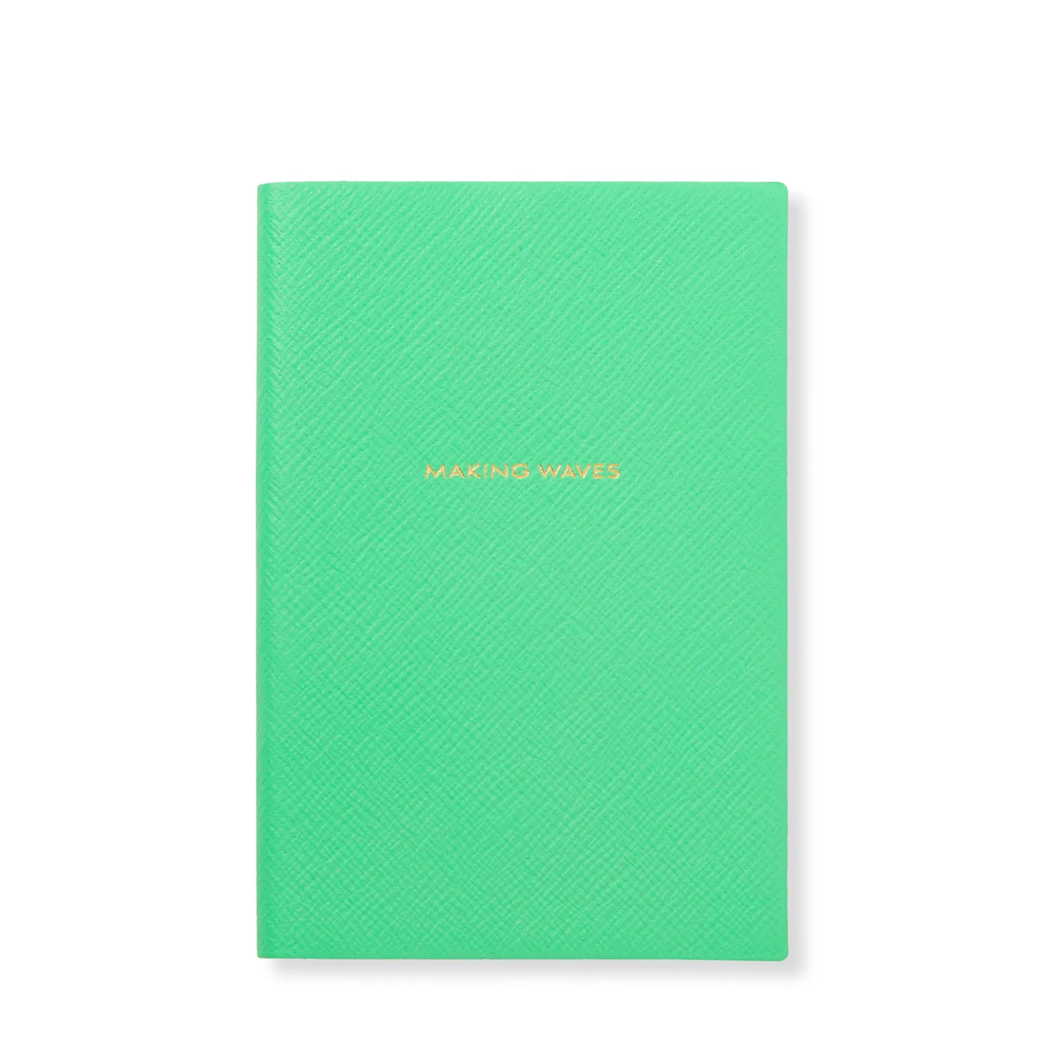 Hunza G Notebooks-Smythson X Chelsea Notebook - Lime